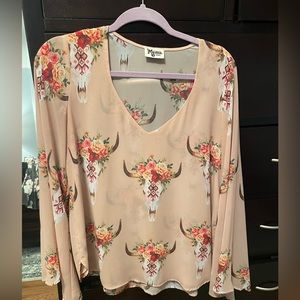 Show Me Your Mumu size S bell sleeve top